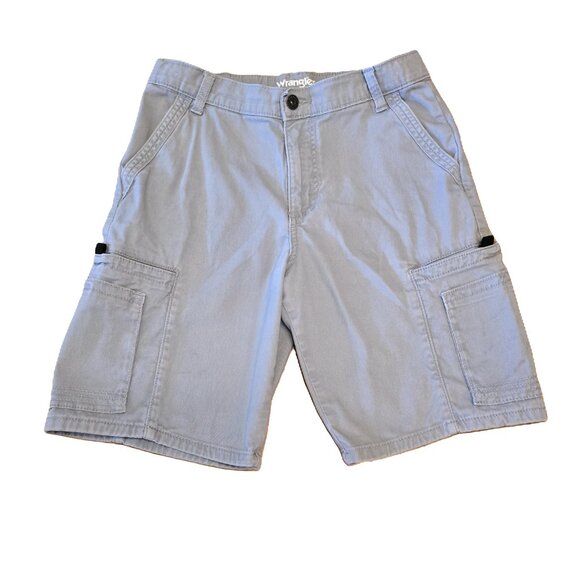Wrangler Boys Shorts ~ Size 14 ~ Gamer ~ Tech Pockets ~ Gray and Navy - Picture 5 of 13